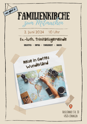 Plakat Familienkirche am 2. Juni