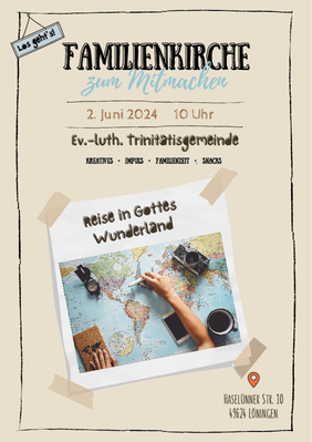 Plakat Familienkirche am 2. Juni