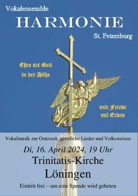 Plakat Konzert Vokalensemble "Harmonie"