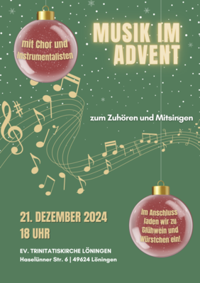 Plakat Musik im Advent