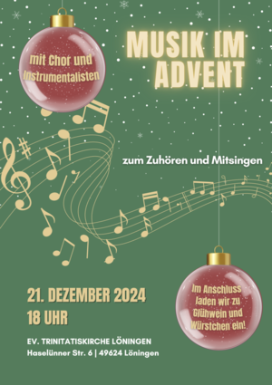 Plakat Musik im Advent